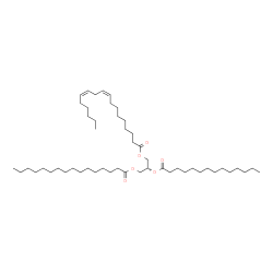 ChemSpider 2D Image | TG(16:0/14:0/18:2(9Z,12Z))[iso6] | C51H94O6