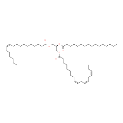 ChemSpider 2D Image | TG(18:1(11Z)/16:0/18:3(9Z,12Z,15Z))[iso6] | C55H98O6