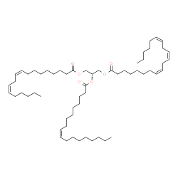 ChemSpider 2D Image | TG(18:2(9Z,12Z)/18:1(9Z)/20:3(8Z,11Z,14Z))[iso6] | C59H102O6