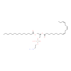 ChemSpider 2D Image | (17R)-23-Amino-20-hydroxy-20-oxido-14-oxo-15,19,21-trioxa-20lambda~5~-phosphatricosan-17-yl (9Z,12Z,15Z)-9,12,15-octadecatrienoate | C37H68NO8P