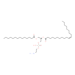 ChemSpider 2D Image | (17R)-23-Amino-20-hydroxy-20-oxido-14-oxo-15,19,21-trioxa-20lambda~5~-phosphatricosan-17-yl (11Z)-11-icosenoate | C39H76NO8P
