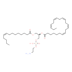 ChemSpider 2D Image | (5Z,17R)-23-Amino-20-hydroxy-20-oxido-14-oxo-15,19,21-trioxa-20lambda~5~-phosphatricos-5-en-17-yl (7Z,10Z,13Z,16Z,19Z)-7,10,13,16,19-docosapentaenoate | C41H70NO8P