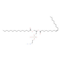 ChemSpider 2D Image | (18R)-24-Amino-21-hydroxy-21-oxido-15-oxo-16,20,22-trioxa-21lambda~5~-phosphatetracosan-18-yl (9Z)-9-octadecenoate | C38H74NO8P