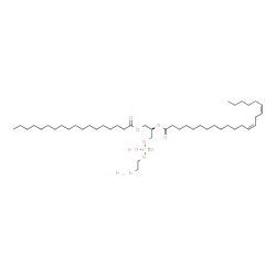 ChemSpider 2D Image | (21R)-27-Amino-24-hydroxy-24-oxido-18-oxo-19,23,25-trioxa-24lambda~5~-phosphaheptacosan-21-yl (13Z,16Z)-13,16-docosadienoate | C45H86NO8P