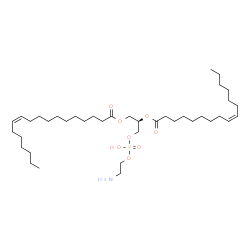 ChemSpider 2D Image | (2R)-3-{[(2-Aminoethoxy)(hydroxy)phosphoryl]oxy}-2-[(9Z)-9-hexadecenoyloxy]propyl (11Z)-11-octadecenoate | C39H74NO8P
