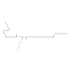 ChemSpider 2D Image | (6Z,9Z,12Z,21R)-27-Amino-24-hydroxy-24-oxido-18-oxo-19,23,25-trioxa-24lambda~5~-phosphaheptacosa-6,9,12-trien-21-yl (15Z)-15-tetracosenoate | C47H86NO8P