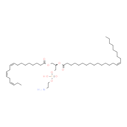 ChemSpider 2D Image | (3Z,6Z,9Z,21R)-27-Amino-24-hydroxy-24-oxido-18-oxo-19,23,25-trioxa-24lambda~5~-phosphaheptacosa-3,6,9-trien-21-yl (15Z)-15-tetracosenoate | C47H86NO8P