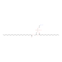 ChemSpider 2D Image | (2R)-3-{[(2-Aminoethoxy)(hydroxy)phosphoryl]oxy}-2-(tetradecanoyloxy)propyl icosanoate | C39H78NO8P