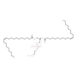 ChemSpider 2D Image | (2R)-3-{[(2-Aminoethoxy)(hydroxy)phosphoryl]oxy}-2-[(11Z)-11-icosenoyloxy]propyl (11Z)-11-icosenoate | C45H86NO8P