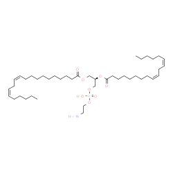 ChemSpider 2D Image | (2R)-3-{[(2-Aminoethoxy)(hydroxy)phosphoryl]oxy}-2-[(9Z,12Z)-9,12-octadecadienoyloxy]propyl (11Z,14Z)-11,14-icosadienoate | C43H78NO8P