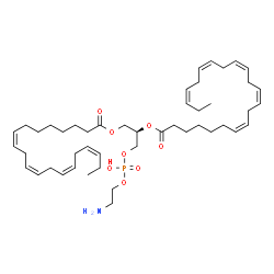 ChemSpider 2D Image | (3Z,6Z,9Z,12Z,23R)-29-Amino-26-hydroxy-26-oxido-20-oxo-21,25,27-trioxa-26lambda~5~-phosphanonacosa-3,6,9,12-tetraen-23-yl (7Z,10Z,13Z,16Z,19Z)-7,10,13,16,19-docosapentaenoate | C47H76NO8P