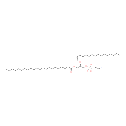 ChemSpider 2D Image | (2R)-3-{[(2-Aminoethoxy)(hydroxy)phosphoryl]oxy}-2-[(1Z)-1-hexadecen-1-yloxy]propyl docosanoate | C43H86NO7P