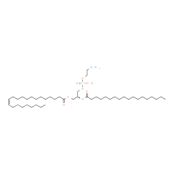 ChemSpider 2D Image | (2R)-3-{[(2-Aminoethoxy)(hydroxy)phosphoryl]oxy}-2-(stearoyloxy)propyl (13Z)-13-docosenoate | C45H88NO8P