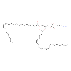 ChemSpider 2D Image | 1-Erucoyl-2-meadoyl-sn-glycero-3-phosphoethanolamine | C47H86NO8P