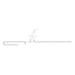 ChemSpider 2D Image | (2R)-3-{[(2-Aminoethoxy)(hydroxy)phosphoryl]oxy}-2-(docosanoyloxy)propyl (13Z)-13-docosenoate | C49H96NO8P