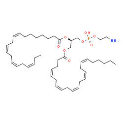 ChemSpider 2D Image | (2R)-3-{[(2-Aminoethoxy)(hydroxy)phosphoryl]oxy}-2-[(8Z,11Z,14Z,17Z)-8,11,14,17-icosatetraenoyloxy]propyl (4Z,7Z,10Z,13Z,16Z)-4,7,10,13,16-docosapentaenoate | C47H76NO8P