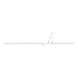 ChemSpider 2D Image | (2R)-3-{[(2-Aminoethoxy)(hydroxy)phosphoryl]oxy}-2-(tetradecanoyloxy)propyl tetracosanoate | C43H86NO8P