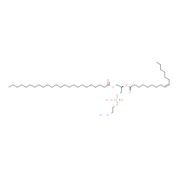ChemSpider 2D Image | (2R)-3-{[(2-Aminoethoxy)(hydroxy)phosphoryl]oxy}-2-[(9Z)-9-hexadecenoyloxy]propyl tetracosanoate | C45H88NO8P