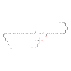 ChemSpider 2D Image | (2R)-3-{[(2-Aminoethoxy)(hydroxy)phosphoryl]oxy}-2-[(9Z,12Z,15Z)-9,12,15-octadecatrienoyloxy]propyl (15Z)-15-tetracosenoate | C47H86NO8P