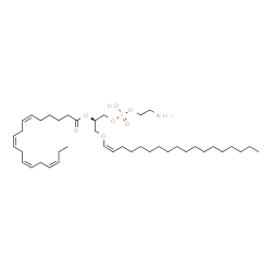 ChemSpider 2D Image | (17Z,21R)-27-Amino-24-hydroxy-24-oxido-19,23,25-trioxa-24lambda~5~-phosphaheptacos-17-en-21-yl (6Z,9Z,12Z,15Z)-6,9,12,15-octadecatetraenoate | C41H74NO7P