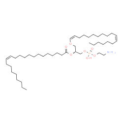 ChemSpider 2D Image | (7Z,17Z,21R)-27-Amino-24-hydroxy-24-oxido-19,23,25-trioxa-24lambda~5~-phosphaheptacosa-7,17-dien-21-yl (13Z)-13-docosenoate | C45H86NO7P
