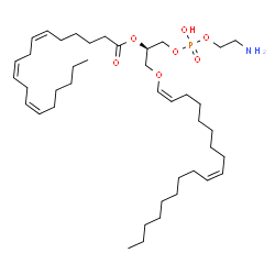 ChemSpider 2D Image | (9Z,17Z,21R)-27-Amino-24-hydroxy-24-oxido-19,23,25-trioxa-24lambda~5~-phosphaheptacosa-9,17-dien-21-yl (6Z,9Z,12Z)-6,9,12-octadecatrienoate | C41H74NO7P
