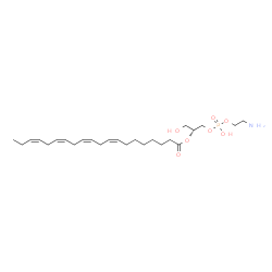 ChemSpider 2D Image | lysophosphatidylethanolamine 0:0/20:4(8Z,11Z,14Z,17Z) | C25H44NO7P