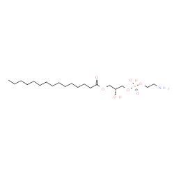 ChemSpider 2D Image | (2R)-3-{[(2-Aminoethoxy)(hydroxy)phosphoryl]oxy}-2-hydroxypropyl pentadecanoate | C20H42NO7P