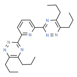 ChemSpider 2D Image | 2,6-Di(5,6-dipropyl-1,2,4-triazin-3-yl)pyridine | C23H31N7