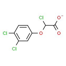 ChemSpider 2D Image | 2,4,5-trichlorophenoxyacetate | C8H4Cl3O3