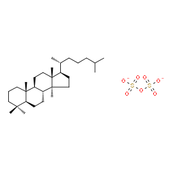ChemSpider 2D Image | lanostane disulfate | C30H54O7S2