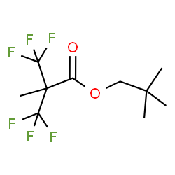 ChemSpider 2D Image | 2,2-Dimethylpropyl 3,3,3-trifluoro-2-methyl-2-(trifluoromethyl)propanoate | C10H14F6O2