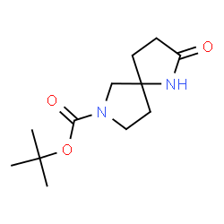 ChemSpider 2D Image | tert-Butyl 2-oxo-1,7-diazaspiro[4.4]nonane-7-carboxylate | C12H20N2O3
