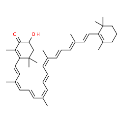 ChemSpider 2D Image | (9cis,13cis,13'cis)-3-Hydroxy-beta,beta-caroten-4-one | C40H54O2