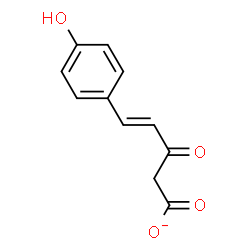 ChemSpider 2D Image | (4E)-5-(4-Hydroxyphenyl)-3-oxo-4-pentenoate | C11H9O4