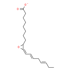ChemSpider 2D Image | 8-{(3E)-3-[(2E,5E)-2,5-Octadien-1-ylidene]-2-oxiranyl}octanoate | C18H27O3