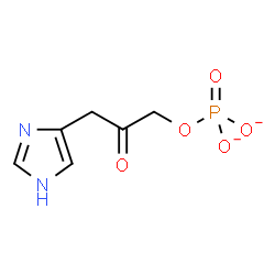 ChemSpider 2D Image | 3-(1H-Imidazol-4-yl)-2-oxopropyl phosphate | C6H7N2O5P