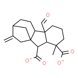 ChemSpider 2D Image | 4a-Formyl-1-methyl-8-methylenegibbane-1,10-dicarboxylate | C20H24O5