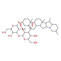 ChemSpider 2D Image | Solanid-5-en-3-yl 3-O-hexopyranosylhexopyranoside | C39H63NO11