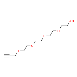 ChemSpider 2D Image | 3,6,9,12-Tetraoxapentadec-14-yn-1-ol | C11H20O5