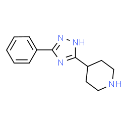 ChemSpider 2D Image | 4-(3-Phenyl-1H-1,2,4-triazol-5-yl)piperidine | C13H16N4