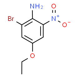 ChemSpider 2D Image | 2-Bromo-4-ethoxy-6-nitroaniline | C8H9BrN2O3