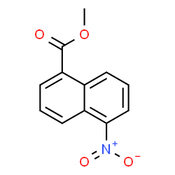 ChemSpider 2D Image | Methyl 5-nitro-1-naphthoate | C12H9NO4