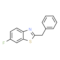 ChemSpider 2D Image | 2-Benzyl-6-fluoro-1,3-benzothiazole | C14H10FNS