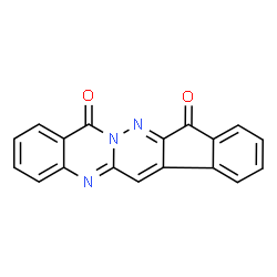 ChemSpider 2D Image | Indeno[2',1':3,4]pyridazino[6,1-b]quinazoline-11,14-dione | C18H9N3O2