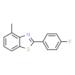 ChemSpider 2D Image | 2-(4-Fluorophenyl)-4-methyl-1,3-benzothiazole | C14H10FNS