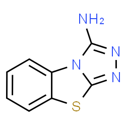 ChemSpider 2D Image | [1,2,4]Triazolo[3,4-b][1,3]benzothiazol-3-amine | C8H6N4S