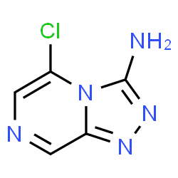 ChemSpider 2D Image | 5-Chloro[1,2,4]triazolo[4,3-a]pyrazin-3-amine | C5H4ClN5