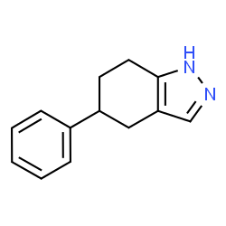 ChemSpider 2D Image | 5-Phenyl-4,5,6,7-tetrahydro-1H-indazole | C13H14N2