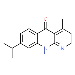 ChemSpider 2D Image | 8-Isopropyl-4-methylbenzo[b][1,8]naphthyridin-5(1H)-one | C16H16N2O